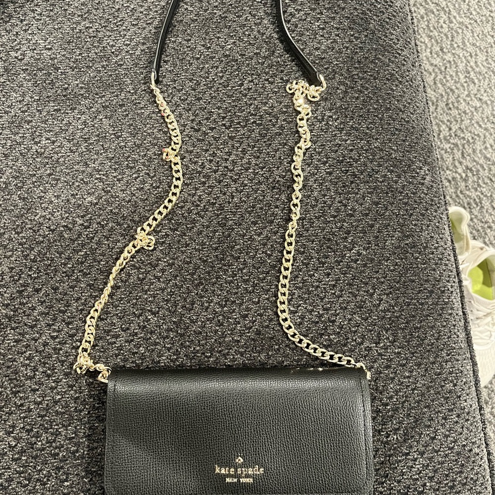 Kate Spade Black Leather Crossbody Bag